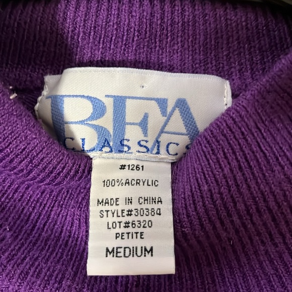 Vintage Purple Turtleneck - Picture 2 of 2